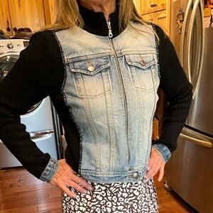 Arizona Jean Company Black Knit Jacket